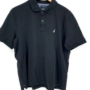 Nautica Men's Black Polo Golf Shirt Size M
